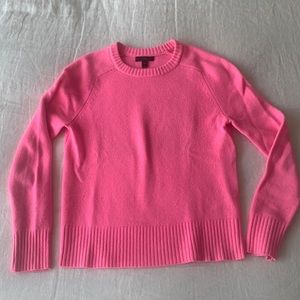 J.Crew Neon Pink Wool Sweater